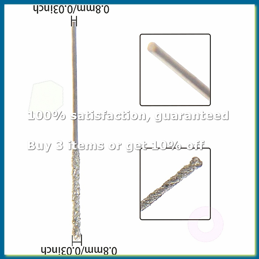 Drill Bits - ●20Pcs 0.8mm Diamond Coated Tipped Tip