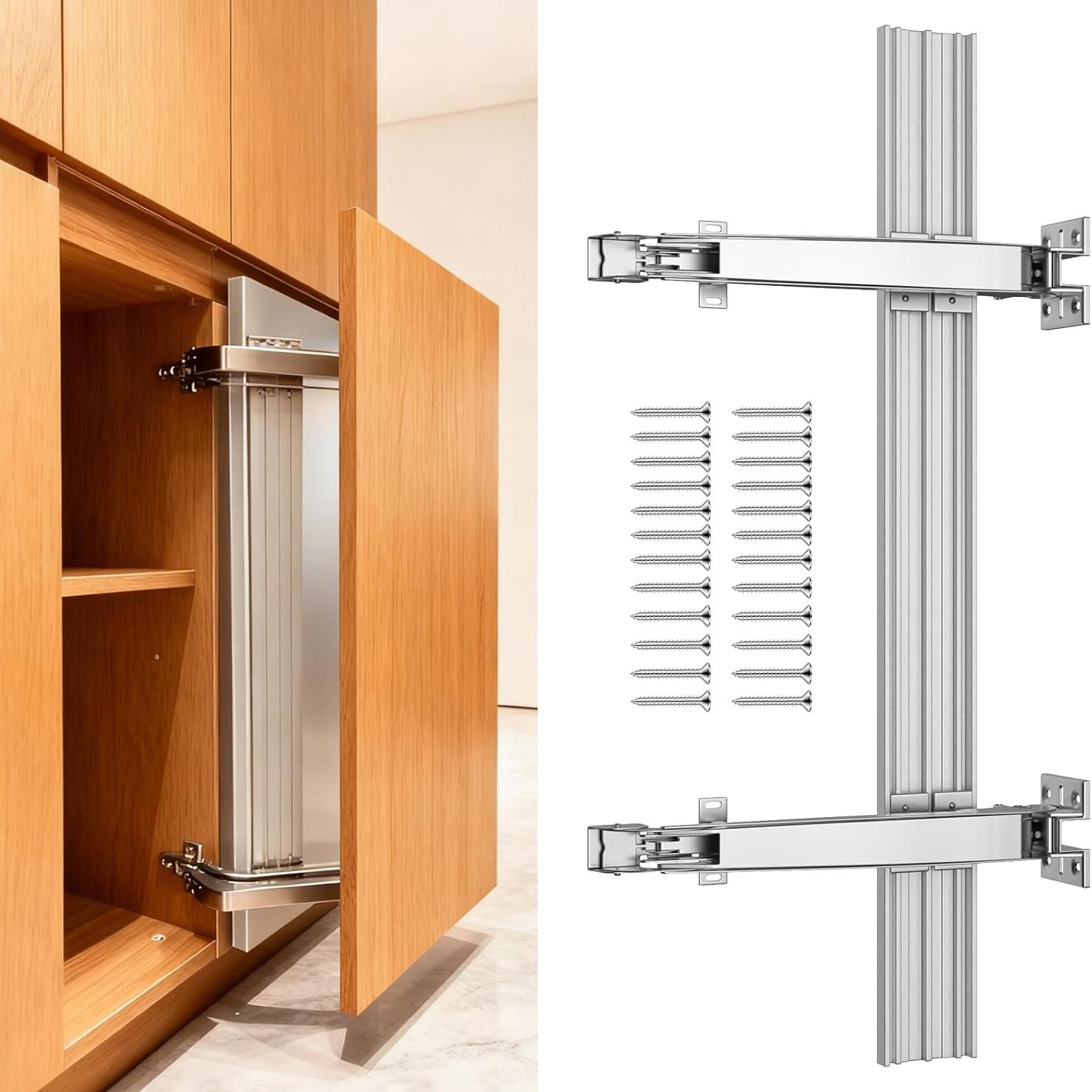 Cabinet Hinges - Heavy Duty Hidden Push to Open