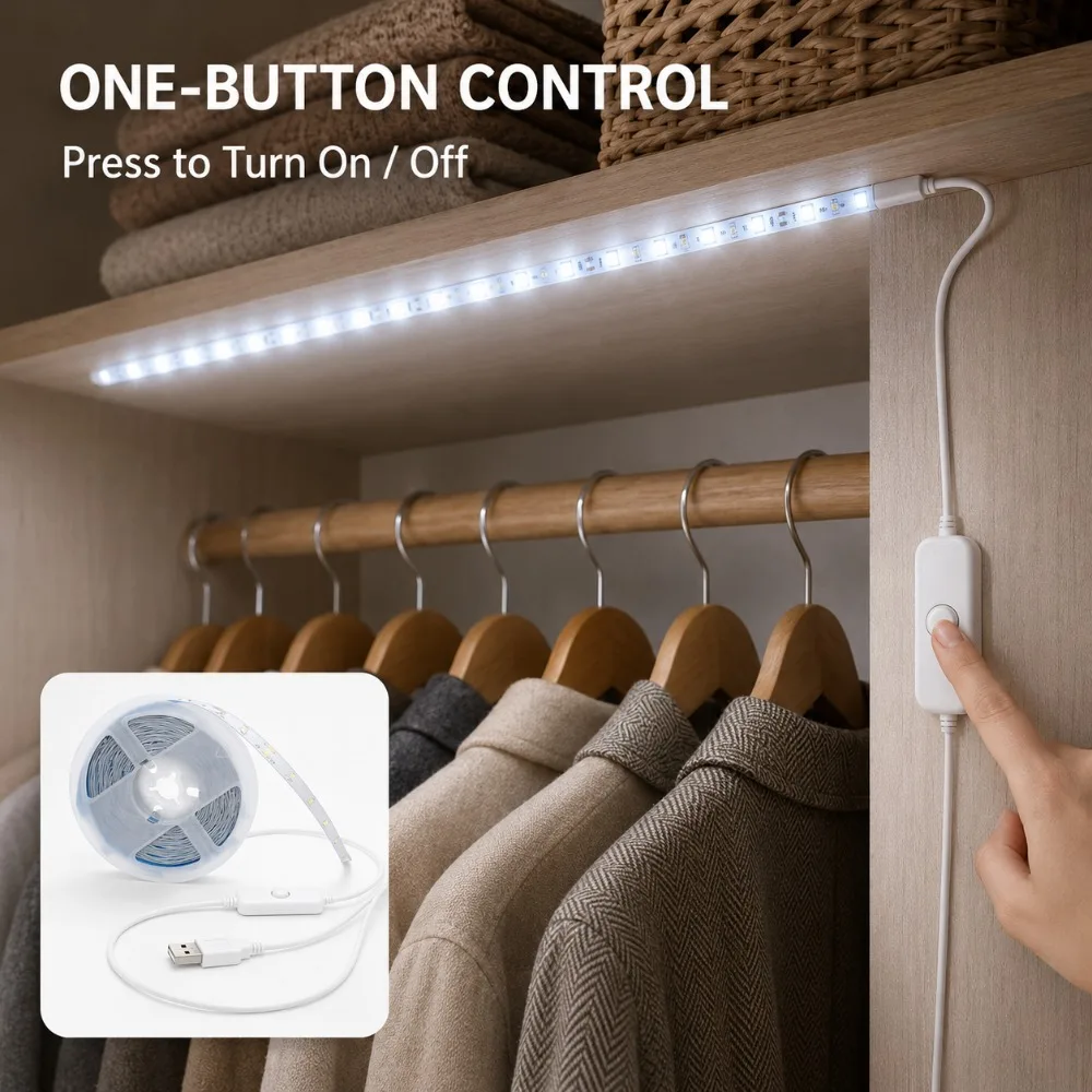 LED Strip Lights USB Button Co - огляд і ціна Led Strip Lights