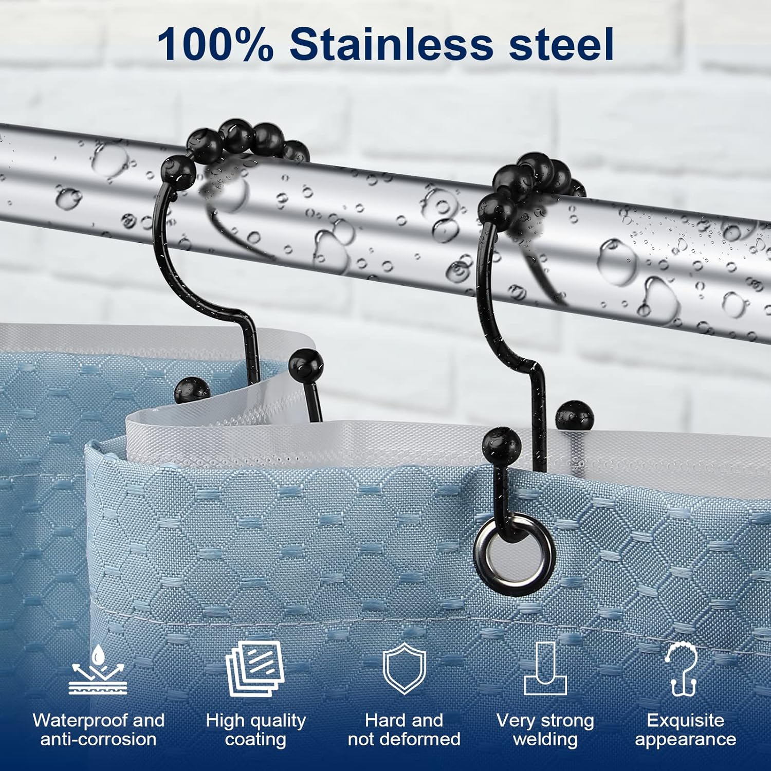 Shower Curtain Hook, Sturdy St - огляд і ціна Curtain Rods