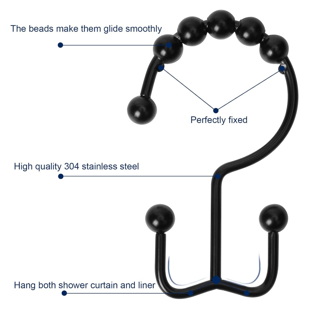 Shower Curtain Hook, Sturdy St - огляд і ціна Curtain Rods