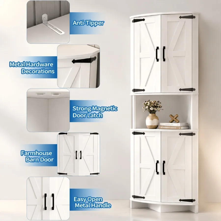64.8 Tall Corner Cabinet with  - огляд і ціна Cabinet Hinges