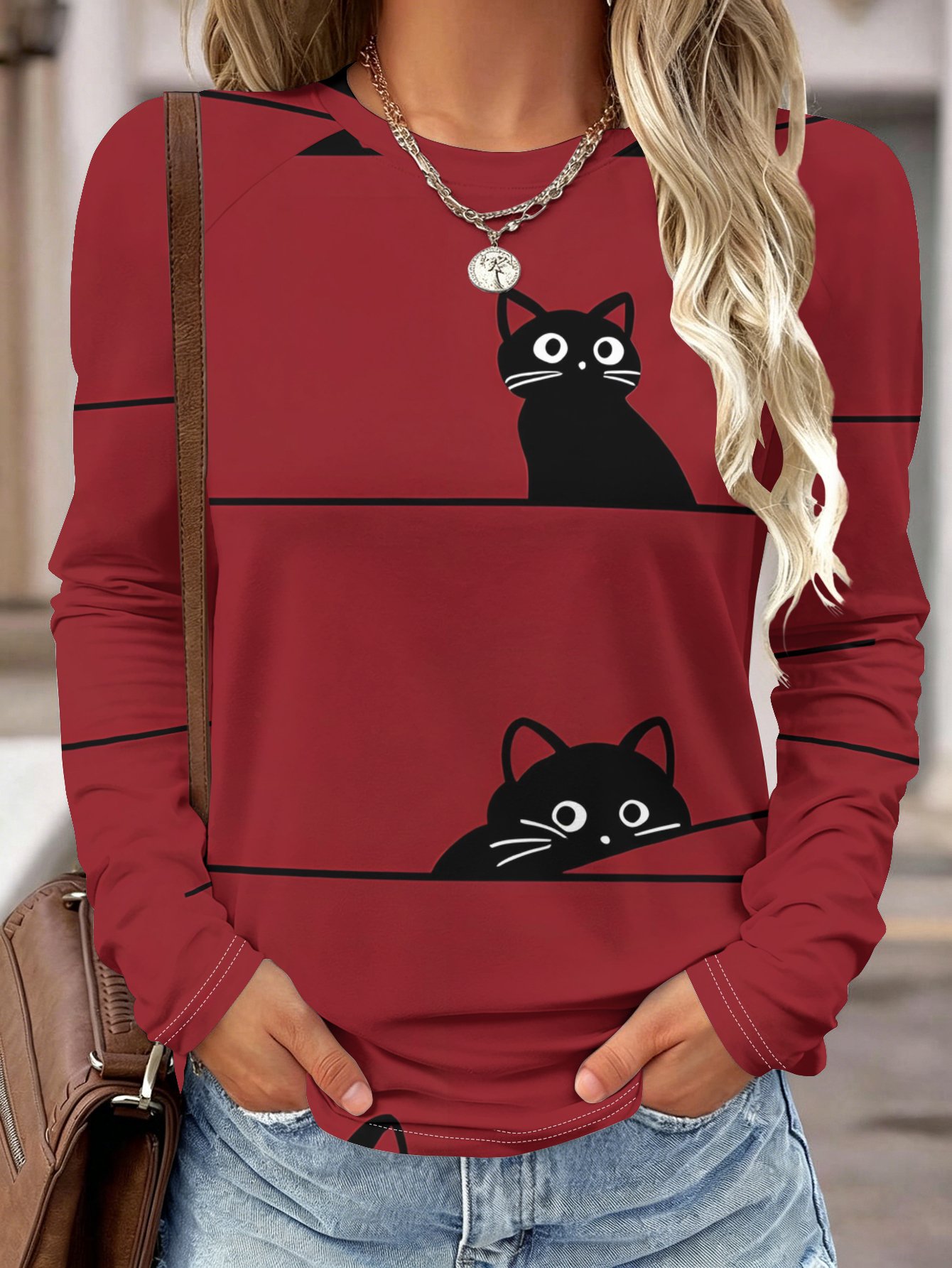 Women Long Sleeve Shirt Pocket - огляд і ціна Wallpaper