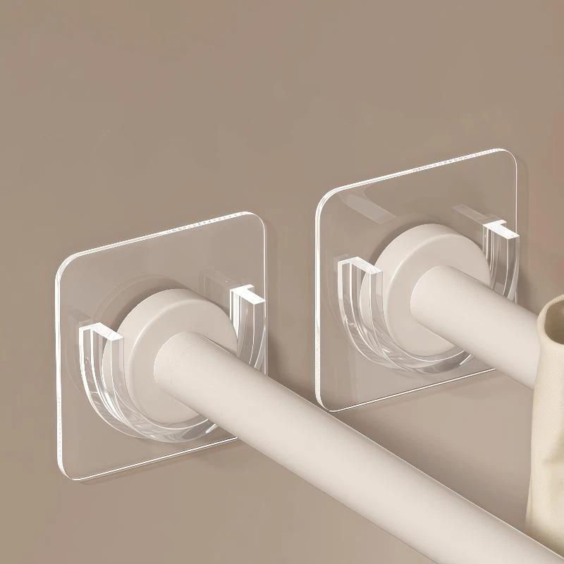 N$ 4 PCS Transparent Adhesive  - огляд і ціна Curtain Rods