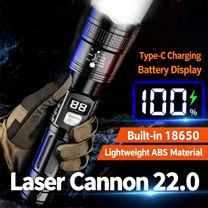 Zoomable Tactical Laser Flashl - огляд і ціна Tape Measure