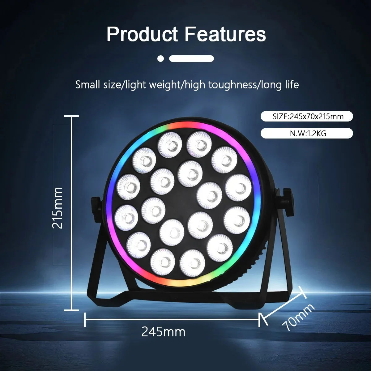 180W RGBW 4In1 LED Par Lights  - огляд і ціна Led Strip Lights